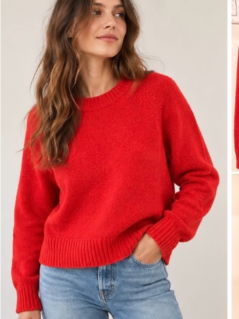 AYR Red Crewneck Sweater – Size Medium